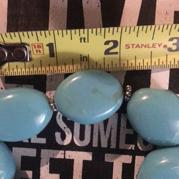 Bold Chunky Faux Turquoise Bracelet Quality! - Picture 6 of 6